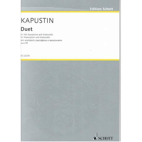 Kapustin - dduet op.99 - altsaxofoon en cello