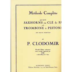 Clodomir -complete method - valve trombone- amm bass saxhorns (in french)