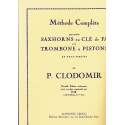 Clodomir - méthode complète - trombone à pistons -tous les saxhorns clé de Fa