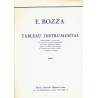 Bozza - tableau instrumental