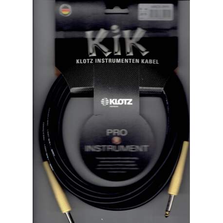 Klotz instrumentenkabel, pro instrument, 6m, geel - KIKC6-OPP5