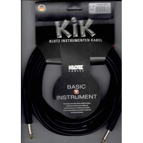 Klotz câble instrument, basic instrument, 6m, noir - KIKG6-OPP1