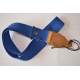 Cobalt blue hemp guitar strap - GST-100-CU