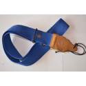 Cobalt blue hemp guitar strap - GST-100-CU