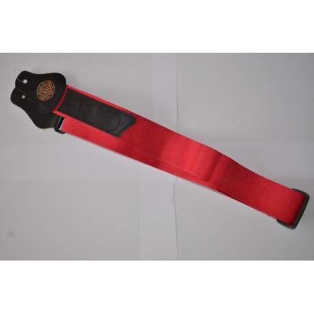 Nylon guitar strap + red picks - GST-55-RD