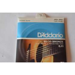 Snarenset gitaar ac 12-53  D'Addario