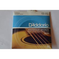 Jeu cordes guit 10-47 D'Addario