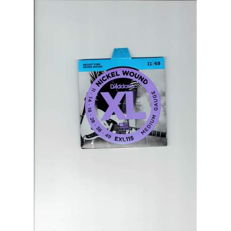 D'Addario 11-49 electric guitar string set - CDD EXL115