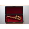 Mini tenor saxophone with case