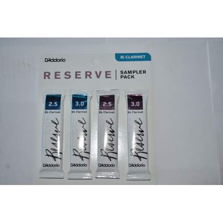 Pack d'anches de test D'addario Reserve pour clarinette