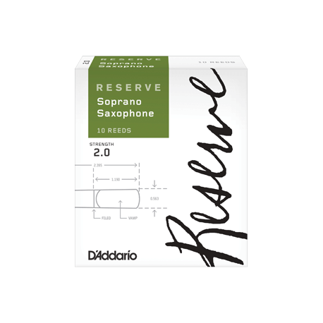Anches D'addario Reserve saxophone soprano (10)